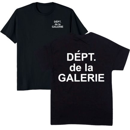 Dept De La Galerie Front And Back Print T Shirt