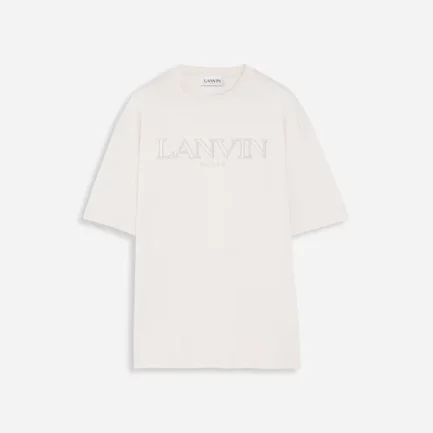 Classic Lanvin Paris Embroidered T Shirt