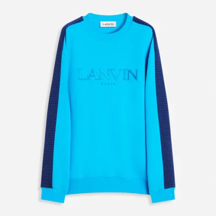 Curb Side Lanvin Embroidered Loose Fitting Sweatshirt