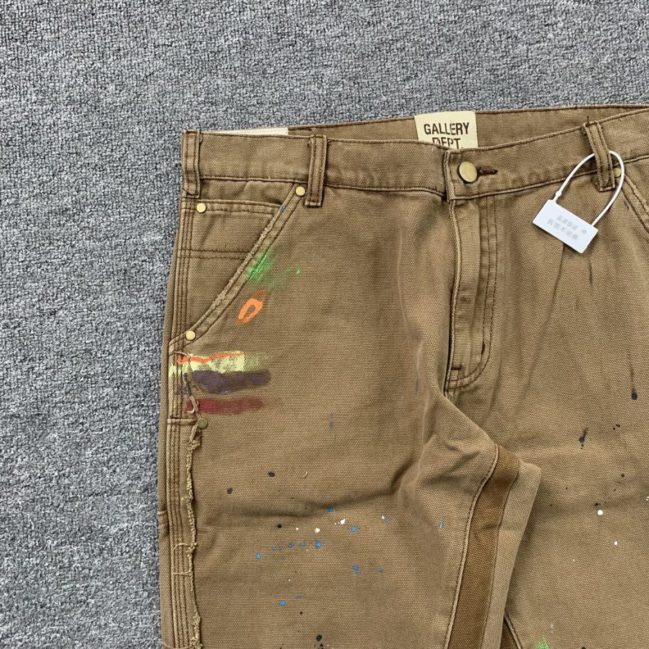 Gallery Dept Flare Cargo paint Brown Jeans