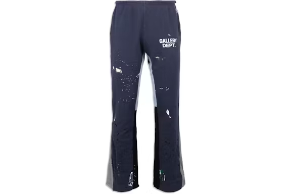Gallery Dept Painted Flare Sweat Pants Navy
