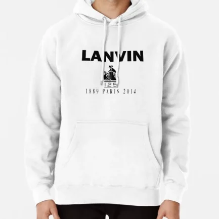 Lanvin Paris logo Pullover Hoodie