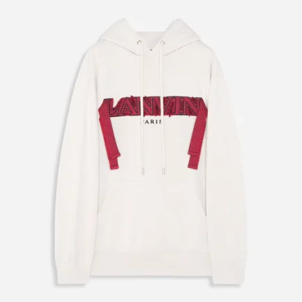 Oversized Embroidered Lanvin Curb Lace Hoodie