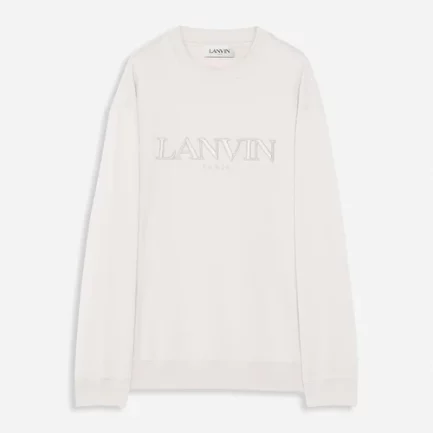 Oversized Embroidered Lanvin Paris Sweatshirt