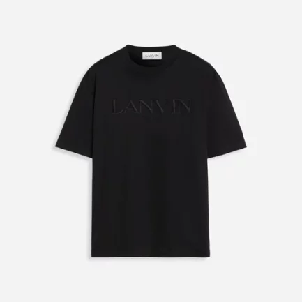 Lanvin Embroidered T Shirt Black